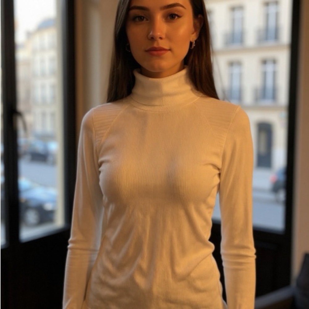 Athleta Textured Turtleneck for Activewear